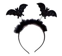 Bat Wings/Shape Hair Hoop Women Makeup for Head Band for Photoshoot Live Broadcast Halloween Accessory Hoops for Women Cartoon Bat Wings Shaped Decorative Cute Black Color