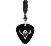 Bat with All-Seeing Eye Fashion Guitar Picks Necklace Music Jewellery Personalized Pendant