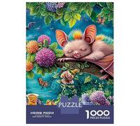 Bat Wizard 1000-Piece Recycled Cardboard Underwater Garden Puzzle, Educational Decompression, Personalised Gift, Wall Decor & Home Leisure 38x26cm/1000pcs