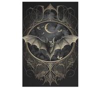 Bat Wooden Jigsaws Puzzles for Adults 1000 Jigsaw Puzzle, Decompressing Intellectual Educational Toy for Kids 78×53cm