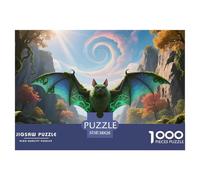 Bat1000Pieces JigsawPuzzleswildlife ForAdults Colourful Brainteasing Age12+byth Challenging The Impossible Difficult Game Brainteasing Adults Jigsaw Puzzle 38x26cm/1000pcs