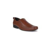 BATA CEASER FK E 23 Mens Formal Slip-on Shoes, Tan, 9 Narrow