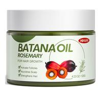 Batana Oil for Hair Growth with Rosemary Oil, Promotes Hair Density and Thickness, Reduces Split Ends, Natrual Organic Serum for Hair and Scalp Care(4.23 OZ)