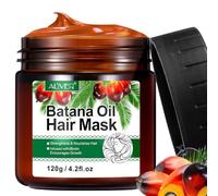 Batana Oil Hair Mask, 100% Natural Hair Growth Mask, Batana Oil Organic Prevent Hair Loss with Rosemary and Biotin, Helps with Frizz, Split Ends, Texture & Shine for Men & Women - 120g