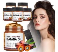 Batana Oil Organic, Batana Oil Hair Conditioner 120ml, Pure Natural Batana Oil, Promotes Hair Strength & Resilience, Nourishes and Protects Hair Shaft, Smooths Hair for All Hair Types (5 PCS)