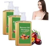 Batana Oil Shampoo, RosemaryShampoo, Organic Batana Oil for Healthy Hair,Anti Hairs Loss, Eliminates Split Ends, Nourishing&Regenerating Hair-Soft&Fluffy for Men Women (3PCS)