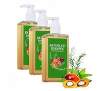 Batana Oil Shampoo,Shampoo De Batana Para La Caida Del Cabello,Natural Hair Loss Shampoos with Rosemary Extract,Nourishing & Regenerating Hair-Soft and Fluffy for Men & Women (3 Pcs)