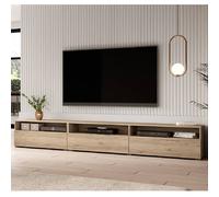batavia wooden tv stand with 4 flip doors in san remo oak