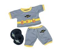 Batboy PJ's with Slippers Teddy Bear Outfit (16")
