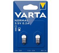 Batch 2 Bulb Argon To Screw 3.5V 0.2A Lamp Torch 714 Varta