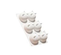 Batch Casting Form Peach Inspired, Silicone 6 Cavity Mold for Studio Makers, Easy Turnout Handling, Display Shape Creation Tray Peach Silicone Mold Wax Casting Tray Plaster Decor Easy Release Six