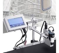 Batch Coder Inkjet Printer, Thermal Foaming Nozzle for Automatic Coding, Date and Barcode Printing, Supports Text and Excel (12.7mm) - Versatile Coding Solution