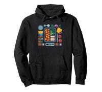 Batch Cooking Portion Division Meal Prep Containers Art Pullover Hoodie