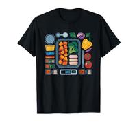 Batch Cooking Portion Division Meal Prep Containers Art T-Shirt