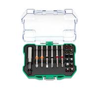 Batch Head Screwdriver Set with Integrated Extension Pole, Alloy Steel Construction, Color-Coded Bits for Fit and Easy Identification, Professional-Grade Hand Tool for DIY and Trade Use 19pcs