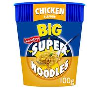 Batchelors Big Super Noodles Chicken Flavour Instant Snack Pot, 100 g (Pack of 8)