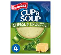 Batchelors Cup a Soup Cheese & Broccoli Instant Soup, 4 Sachets Per 92 g (Pack of 1)