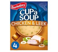 Batchelors Cup a Soup Chicken & Leek Instant Soup, 4 Sachets Per 86 g (Pack of 1)