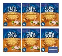 Batchelors Cup a Soup Chicken Noodle x4 94g (Pack of 6) - Quick & Delicious Instant Soup Mix