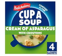 Batchelors Cup a Soup Cream of Asparagus Instant Soup, 4 Sachets, 117 g