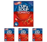 Batchelors Cup a Soup Tomato Instant Soup, 4 Sachets Per 93 g (Pack of 4)