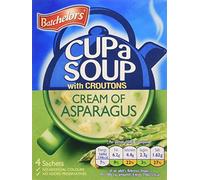 Batchelors Cup a Soup with Croutons Cream of Asparagus 4 Sachets 117 g (Pack of 9)