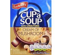 Batchelors Cup a Soup with Croutons Cream of Mushroom 4 Sachets 99 g (Pack of 9)