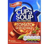 Batchelors Cup a Soup with Croutons Tomato and Vegetable 4 Sachets 104 g (Pack of 9)
