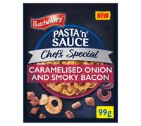 Batchelors Pasta 'n' Sauce Chef's Special Caramelised Onion & Smoky Bacon Instant Pasta Ready Meal, 99 g Packet (Pack of 1)