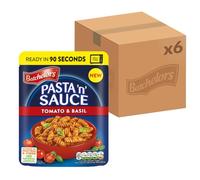 Batchelors Pasta 'n' Sauce Microwave Ready Meals in Just 90 Seconds - Tomato and Basil, 200 g (Pack of 6)