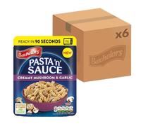 Batchelors Pasta 'n' Sauce, Mushroom & Garlic Microwave Ready Meal (6-Pack)