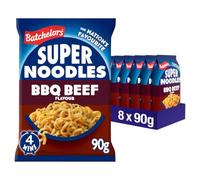 Batchelors Super Noodles BBQ Beef Flavour, (8-Pack)