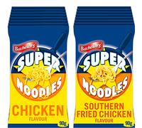 Batchelors Super Noodles Bundle: 8 x 90 g Packet Chicken Flavour & 8 x 90 g Packet Southern Fried Chicken Flavour