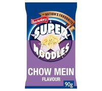 Batchelors Super Noodles Chow Mein Flavour, Instant Snack Ready in 4 Minutes, 90 g Packet (Pack Of 6)