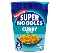 Batchelors Super Noodles Curry Flavour Instant Snack Pot, 75 g