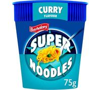 Batchelors Super Noodles Curry Flavour Instant Snack Pot, 75 g (Pack of 6)