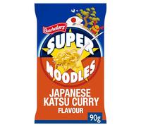 Batchelors Super Noodles Japanese Katsu Curry Flavour, Instant Snack Ready in 4 Minutes, 90 g Packet (Pack Of 6)
