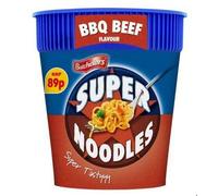 Batchelors Super Noodles Pot BBQ Beef 75g - Case of 8 (Price Marked)