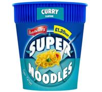 Batchelors Super Noodles Pot Curry 75g - Case of 8 (Price Marked)