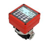 Batching Oval ar Flow Meter Backlit Display 12V 24V 1 Inch Electronic Flowmeter For Fuel Water(Onecolor)