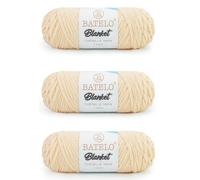 BATELO Chenille Plush Yarn - 3 Pack of 200g/7.04oz, 100m/109yd - Fluffy Yarn for Knitting, Crocheting, Pendants, Clothing, Carpet(Soft Yellow)