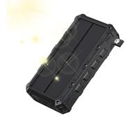 Batería Externa Solar, Batería Externa De Manivela Con Luz Led, Batería Externa in-alámbrica Plegable Con Función De Alarma Sos Y Brújula Integradas Para Ciclistas, Pes-ca Y Senderismo