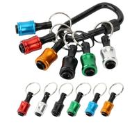 Bates- 6 Color Drill Extension Bit Holder, 1/4inch Hex Shank Aluminum Alloy Screwdriver Bits Holder