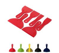 Bates Choice Plastic Putty Knife Set, 6 Pack, 1.5" to 6" Inches, Perfect for Spackling, Patching, Painting