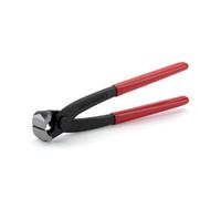 Bates Nail Puller - Red, 8-Inch, End Cutting Pliers, Carpenter Tool, Staple Puller