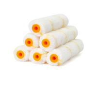 Bates- Paint Roller Covers, 6 Inch, 6 Pack, 3/8" Nap, Replacement Paint Roller Sleeves for Walls, Cabinets, Trim & Doors, Smooth Rolling, Fits 6" Small Roller Frames