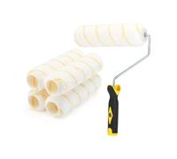 Bates- Paint Roller Kit, 6 Pack, 9 Inch Roller Frame with 5 Microfiber Roller Covers, for Walls, Ceilings, Floors and Home Painting