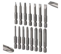 Bates- Screwdriver Bit Set, 24 pcs, Slotted Phillips Magnetic Drill Bit Set,Slotted Phillips Triangle Screwdriver Bit Set, 15pcs, 1/4 Inch Hex Shank S2 Steel Magnetic 2 Inch Long