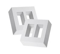 Bates- Screwless Decorator Wall Plates, Switch Plate Covers, 10 Pack,