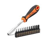 Bates- Tamper Proof Torx Bit Set, 13 Pieces, T4-T40, Torx Set, with 1/4 inch Magnetic Bit Driver
